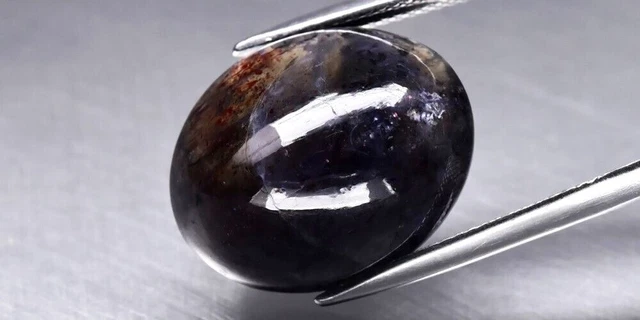 ★★ RARE !! IOLITE VIOLETTE OEIL DE CHAT D'AFRIQUE : 22,18 CARATS  ★★ p268.129t
