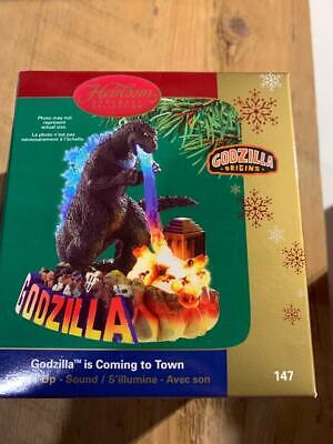 Carlton Cards Heirloom Ornament Godzilla is Coming to Town 147 Magic Sound