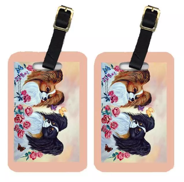 Papillon Luggage Tag Set of 2 7272BT-S