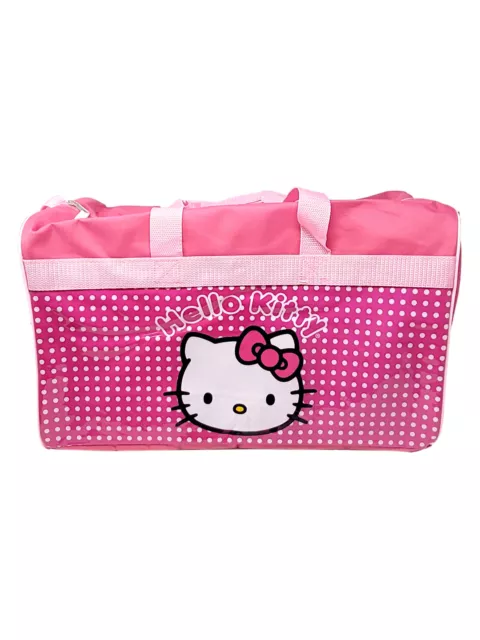 Hello Kitty Duffel Bag 18" Girls Carry On Overnight Travel Dance Sanrio Pink