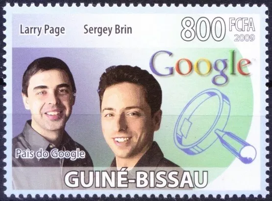 Guinea Bissau 2009 montado sin montar o nunca montado, Larry Page, Sergey Brin, Rusia fundador de Google