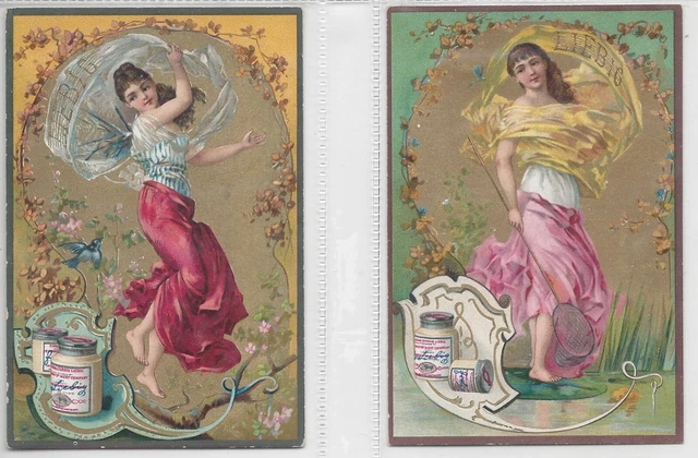 LIEBIG  figura n° 1 e n° 25  serie n° 308 edizione belga