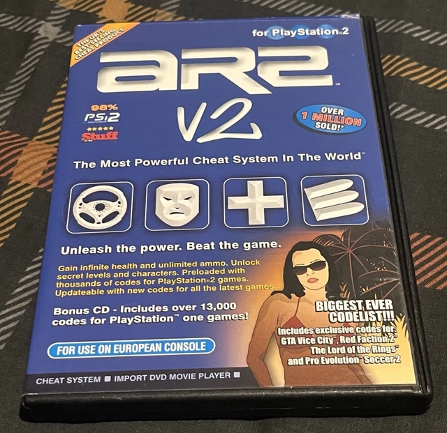 Action Replay Pour PlayStation 2 - PS2 - Disque Et Logiciel De Cheat En Bon état