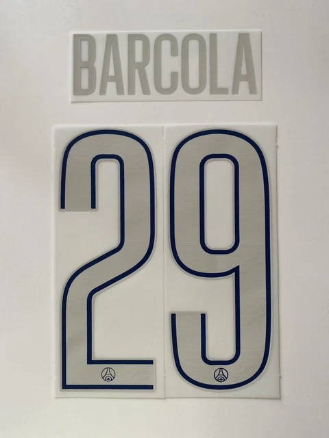 Flocage Officiel PSG 2024/2025 Barcola, Maillot Fourth UCL, Pour Adulte, Neuf