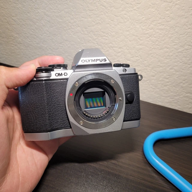 Olympus OM-D E-M10 16.1MP Digital SLR Camera - Silver (Body Only)