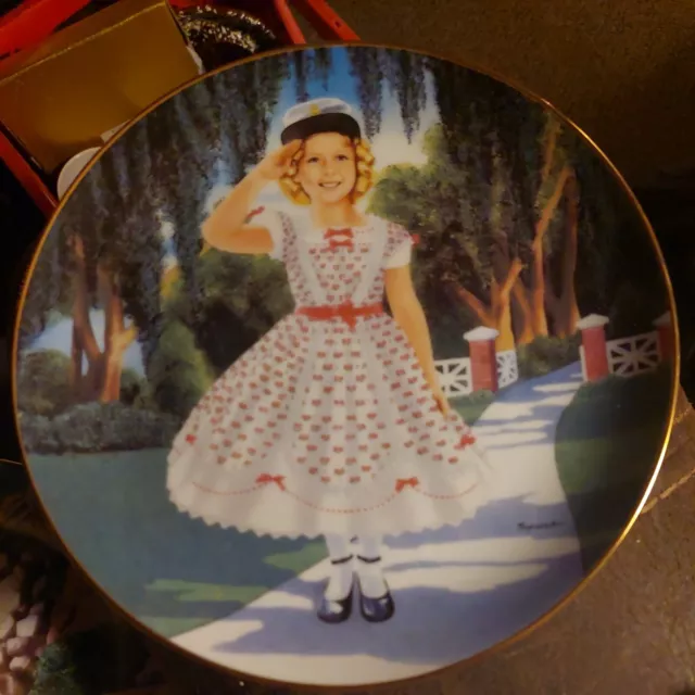 Vintage Shirley Temple "The Littlest Rebel" Danbury Mint Decorative Plate