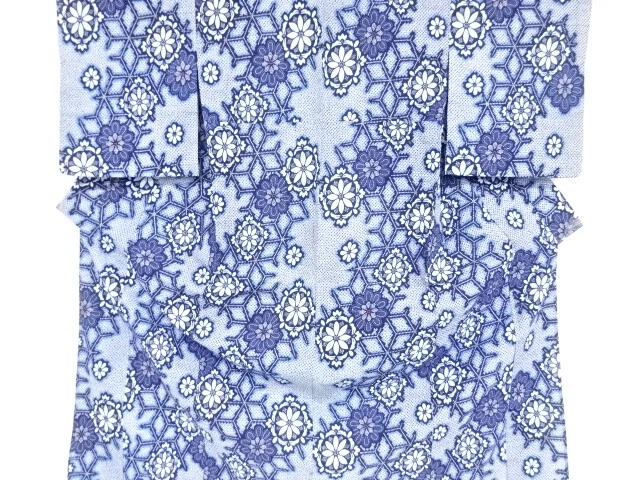 40998# Japanese Kimono / Antique Yukata / Flower
