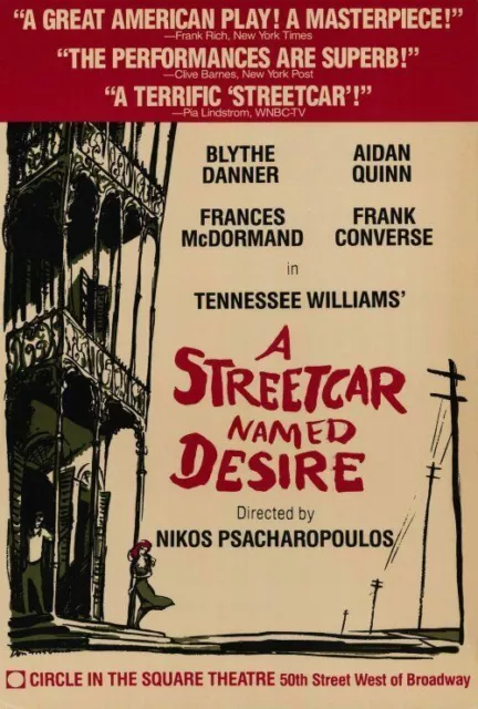 396593 STREETCAR NAMED DESIRE BROADWAY Film Frank Converse WALL PRINT POSTER UK