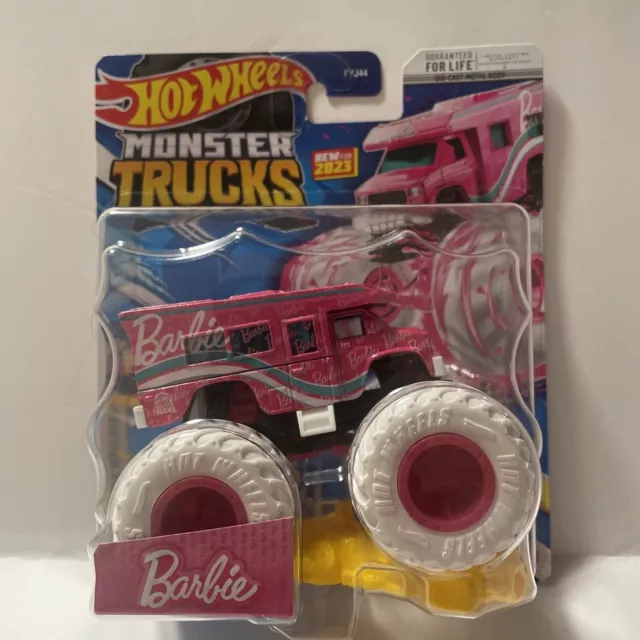 2023 Hot Wheels Monster Trucks Barbie Pink Ultimate Camper