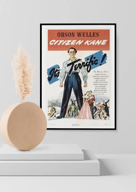 Citizen Kane Vintage Movie Poster Print Poster Wall Art Picture A3 A4