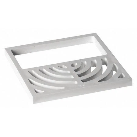 Oatey 42751 1/2" Pipe Dia., Pvc, Floor, Floor Sink Half Top Grate