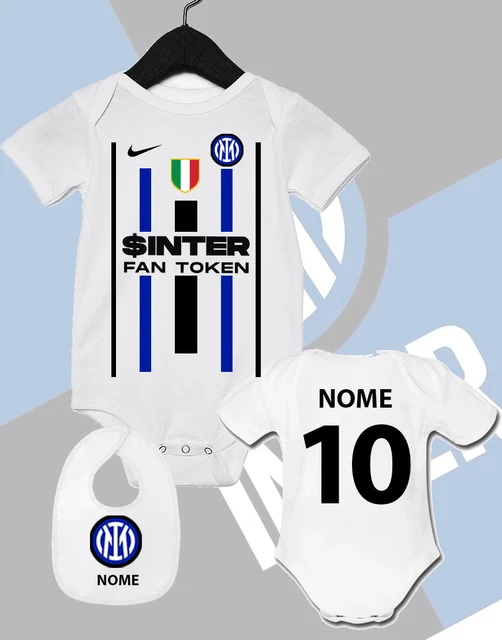 Coordinato Body Bavaglino Neonato Inter Personalizzato Con Nome Fc Internazional