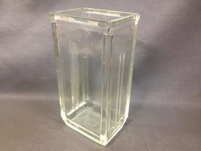 Ancien vase en verre vintage design 20ème HYDRA WM3 style art déco