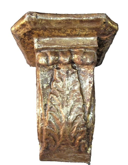 Console d'applique romaine de théatre peint/doré main Vintage Décors  H. 34 cm