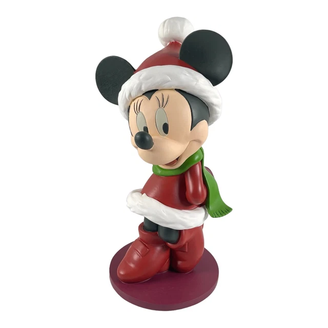 Minnie Mouse Garden Statue Christmas Holiday Figurine 2006 Disney Shopping