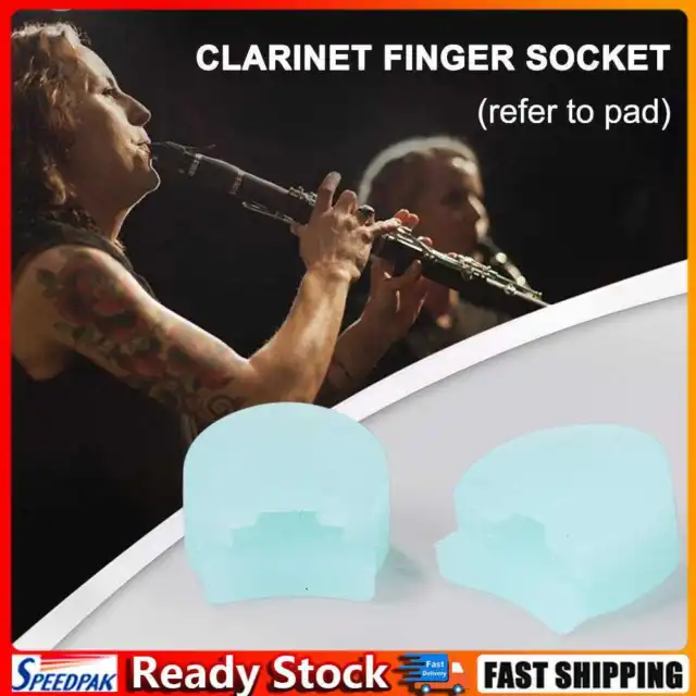 5pcs Clarinet Thumb Rest Covers Finger Rest Protective Pads (Light Blue) Hot