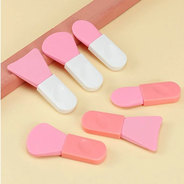 Mini cepillo de maquillaje de silicona máscara facial cepillo máscara cuchara máscara aplicador de barro