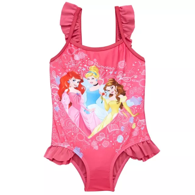 Disney Princess 2-3y Inf Baby Girls Pink Swimsuit BNWT Swimming Costume RRP £17