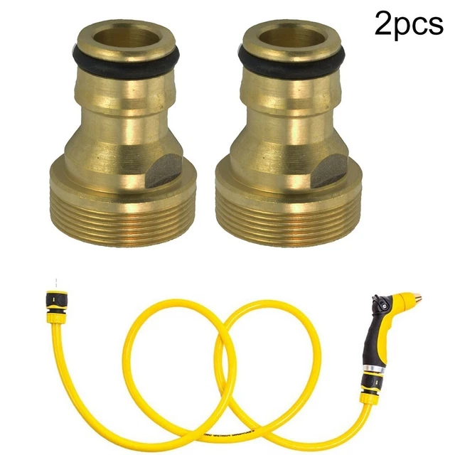 2 Pcs Universal Kitchen Tap Connector Mixer Garden Hose Pipe Adaptor Joiner KIT 2