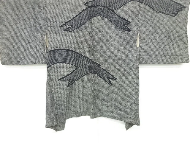 6617327: Japanese Kimono / Antique Haori / All Shibori / Abstract Pattern