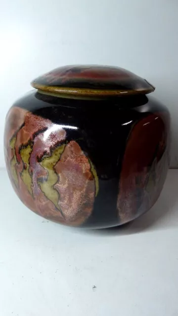 Reg Preston Lidded Pot Canister Australian Pottery Ceramic Studio