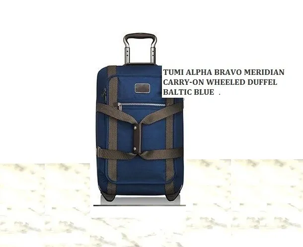 Tumi Alpha Bravo Meridian Wheeled Duffel Carry On Expandable Luggage $645