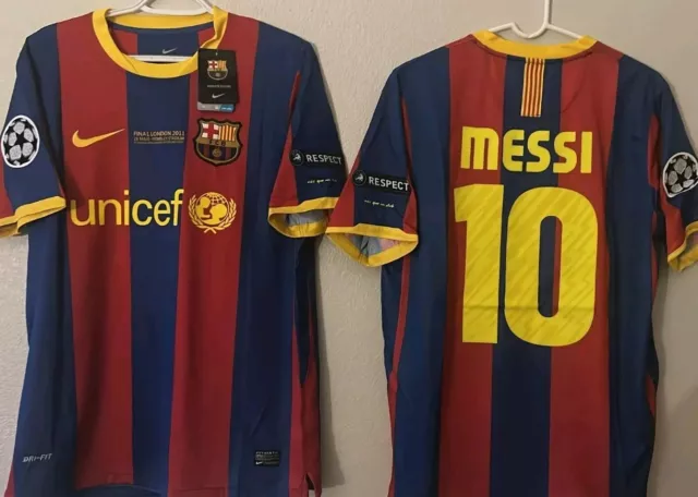 LIONEL MESSI # 10 FC Barcelona 10/11 Home Jersey -Champions League ...