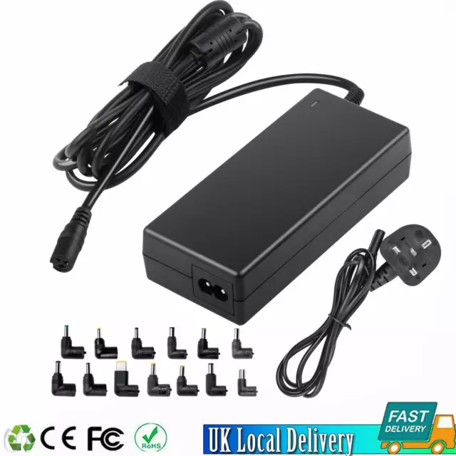 90W Universal AC Adapter Laptop Charger Power for Hp Dell Acer Asus Toshiba Sony