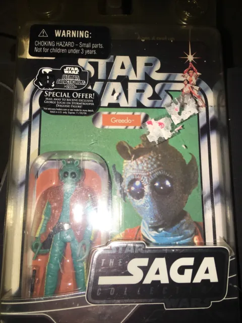 Star Wars Saga Collection (2006) Hasbro Greedo Action Figure w/ Protective Case