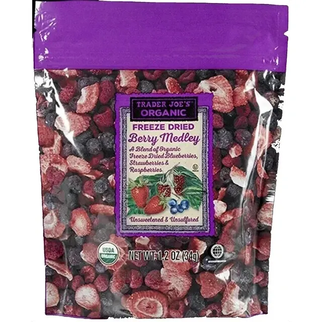 Trader Joe's Freeze Dried Fruit Berry Medley ORGANIC New