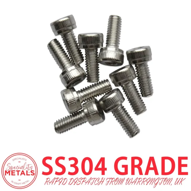 M4 (4mm) x 10mm Allen Key Cap Socket Screw Hex Head | A2 Grade Stainless Steel