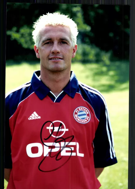 Thomas Strunz Super Großfoto 20x30 cm Bayern München Orig.Sign. +06