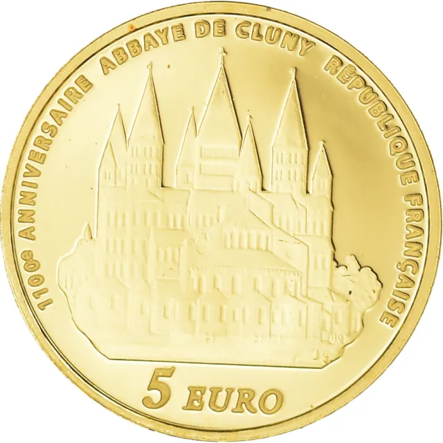 [#186111] Frankreich, 5 Euro, Abbaye de Cluny, Europa, 2010, Paris, BE, STGL, Go