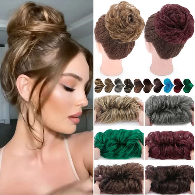 Extensiones de cabello de moño rizado de una pieza de cabello Scrunchie updo 45 g