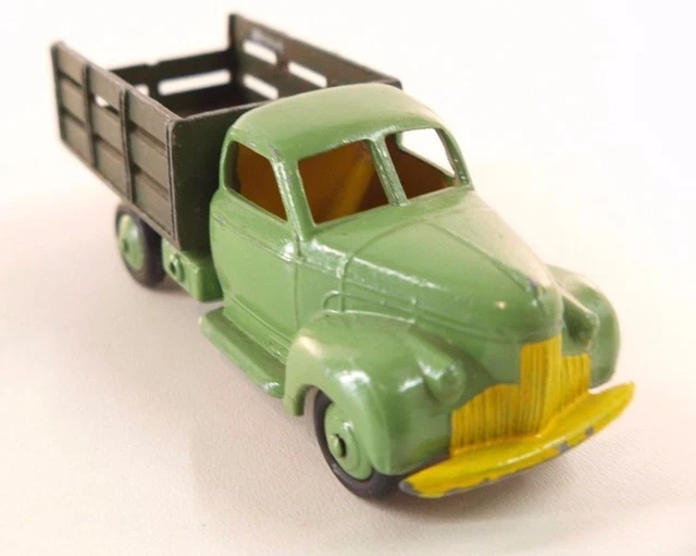 Camion Pick-Up Dinky Toys 25P - Studebaker - Jaune Et Rouge - Fabriqué En France - RARE (60+ Ans)
