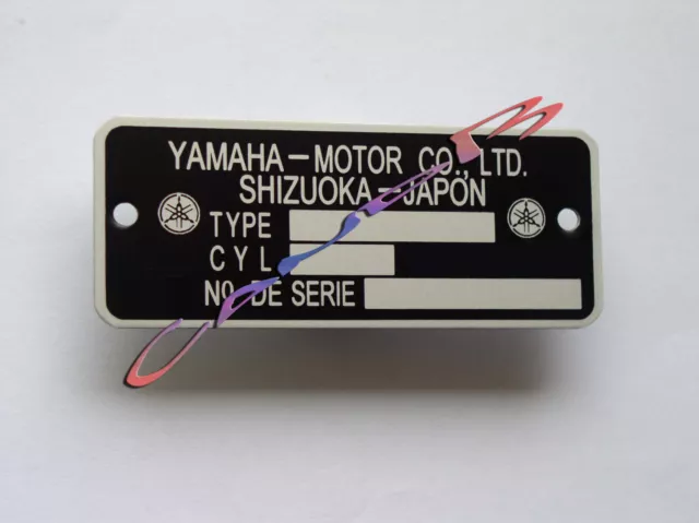 Plaque  Constructeur   Yamaha