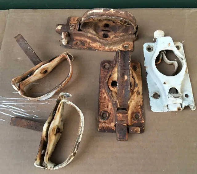 Barn Door Twist Turn Latch Handles vintage antique hardware