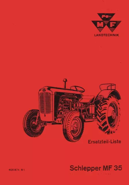 Ersatzteilkatalog für Massey Ferguson MF 35