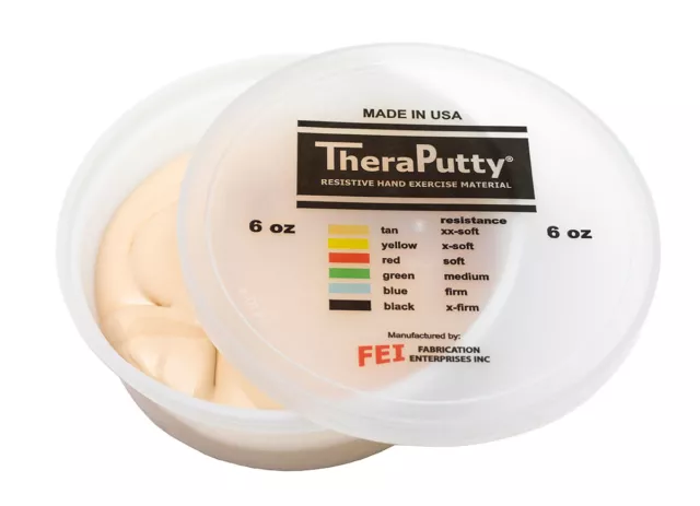 Cando Theraputty Standard Hand Exercise Putty - 6 oz - Tan - XX-Soft