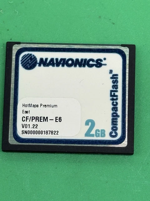 Carte Cartographique Navionics Gold Small Compact Flash - 128 Mo - Pour Sondeurs/compatible CF