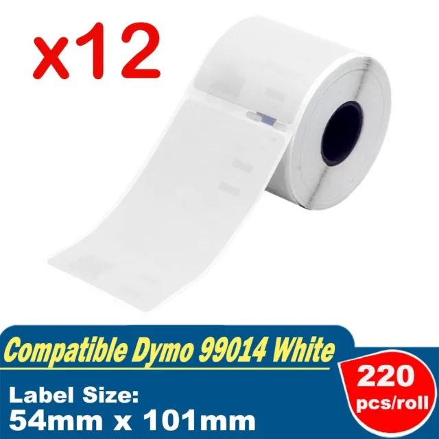 12 ROLLS SD99014 DYMO Compatible Standard Shipping LABELS 101x54mm 99014 SEIKO