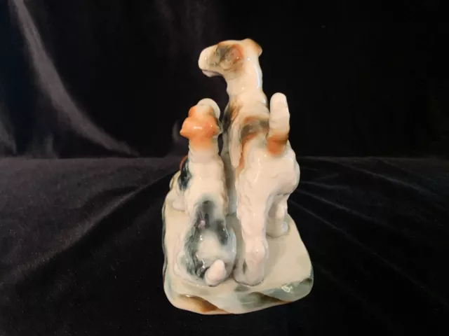 Airedale Terrier Dogs and a Boot Figurine 1945-1952 Made in Occupied Japan 2