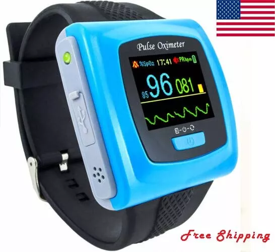 Wrist CMS50F Pulse Oximeter,Spo2 Monitor Daily,Overnight Sleep Wearable Monitor
