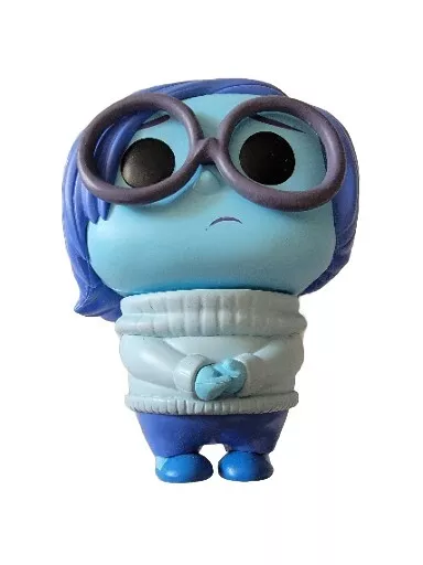 Funko Pop Disney Pixar Inside Out Sadness #133 Vinyl Figure Blue Glasses Loose