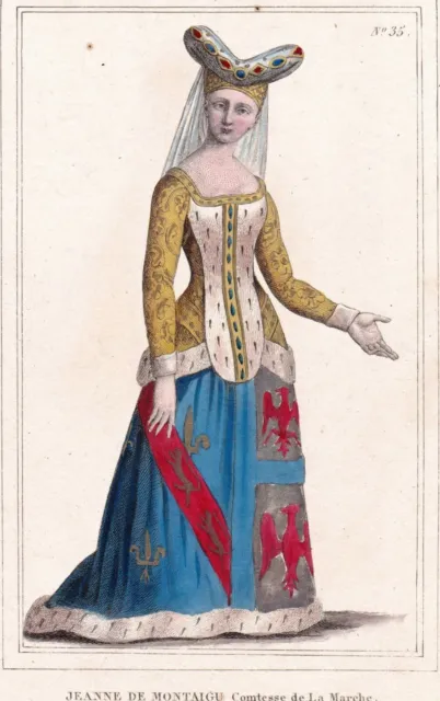 Jeanne de Montaigu Montagu Baronne de Thury Comtesse de la Marche Bourbon Préaux