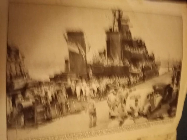 Xm36  Ephemera 1945 Ww2 Picture H M A S Warramunga Sir Bruce Fraser