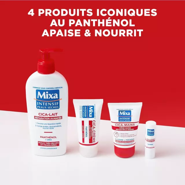 Mixa Intensif Peaux Sèches - Coffret - Routine Réparatrice Cica Soin Corps Panth 3