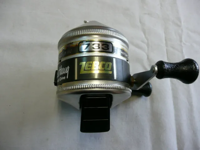 VINTAGE ZEBCO 733 Hawg Spin Casting Fishing Reel Made In Usa