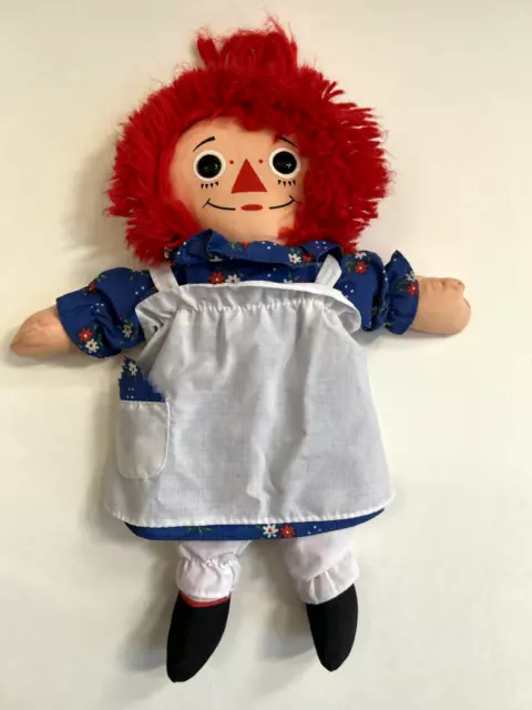 Raggedy Ann  Doll Toy Stuffed Plush 12" Vintage 1987 Playskool, Cute!,