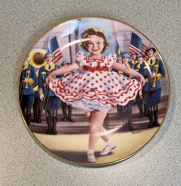 Shirley Temple Collection Plate Stand Up and Cheer Danbury Mint Limited Edition